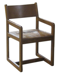 Brycen Arm Chair w\/Wood Seat & Back